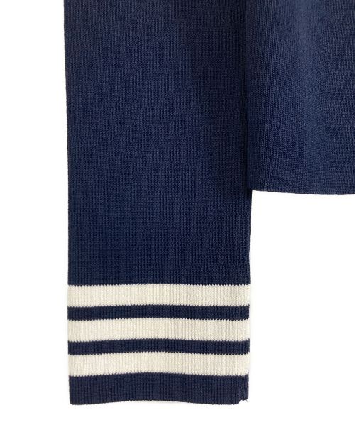 BORDERS at BALCONY（ボーダーズアットバルコニー）BORDERS at BALCONY (ボーダーズアットバルコニー) BORDERS at BALCONY ニットカーディガン ネイビー サイズ:36の古着・服飾アイテム