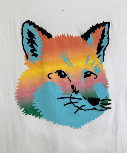 maison kitsune（メゾンキツネ）maison kitsune (メゾンキツネ) MAISON KITSUNE グラフィック Tシャツ ホワイト サイズ:XSの古着・服飾アイテム