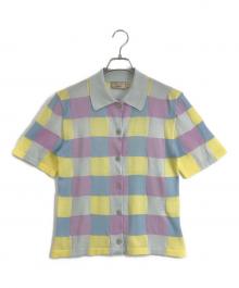 maison kitsune（メゾンキツネ）の古着「MAISON KITSUNE ニットシャツ」｜マルチカラー