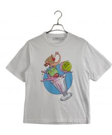 maison kitsune（メゾンキツネ）の古着「ICE CREAN SPLASH COMFORT TEE」｜ホワイト