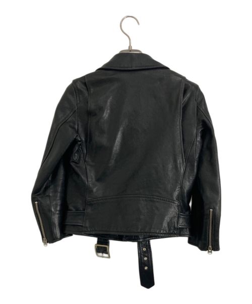 beautiful people（ビューティフルピープル）beautiful people (ビューティフルピープル) ダブルライダースジャケット ブラック サイズ:130cmの古着・服飾アイテム