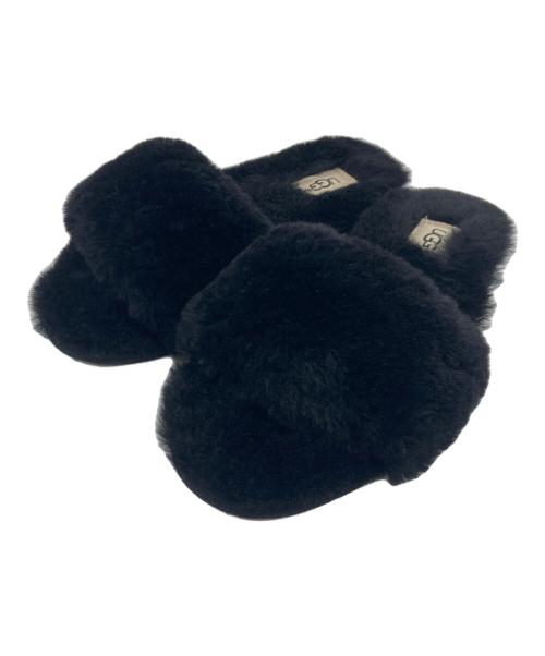 UGG（アグ）UGG (アグ) UGG W FLUFF SLIDE Ⅱ ブラック サイズ:USA 5の古着・服飾アイテム