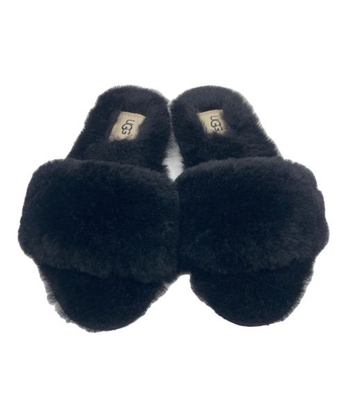 UGG（アグ）UGG (アグ) UGG W FLUFF SLIDE Ⅱ ブラック サイズ:USA 5の古着・服飾アイテム