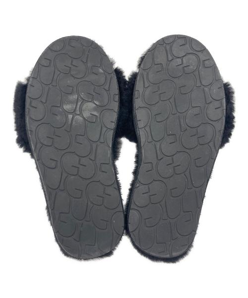 UGG（アグ）UGG (アグ) UGG W FLUFF SLIDE Ⅱ ブラック サイズ:USA 5の古着・服飾アイテム