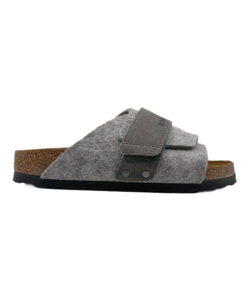 BIRKENSTOCK（ビルケンシュトック）BIRKENSTOCK (ビルケンシュトック) Kyoto Natural Leather-Felt グレー サイズ:22.5の古着・服飾アイテム
