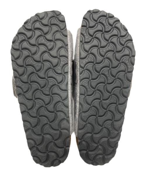 BIRKENSTOCK（ビルケンシュトック）BIRKENSTOCK (ビルケンシュトック) Kyoto Natural Leather-Felt グレー サイズ:22.5の古着・服飾アイテム