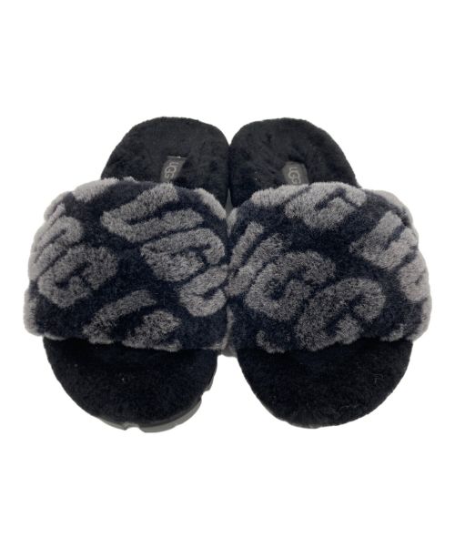 UGG（アグ）UGG (アグ) UGG ファーサンダル ブラック サイズ:US 5の古着・服飾アイテム