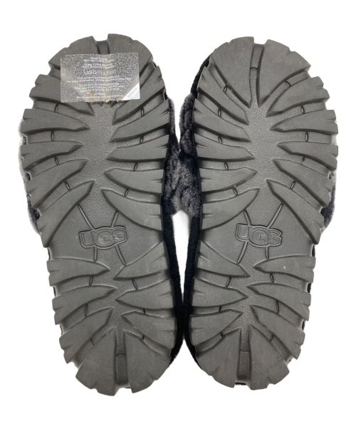 UGG（アグ）UGG (アグ) UGG ファーサンダル ブラック サイズ:US 5の古着・服飾アイテム