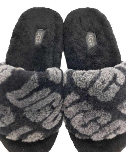 UGG（アグ）UGG (アグ) UGG ファーサンダル ブラック サイズ:US 5の古着・服飾アイテム