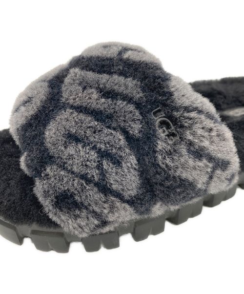 UGG（アグ）UGG (アグ) UGG ファーサンダル ブラック サイズ:US 5の古着・服飾アイテム