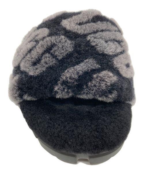 UGG（アグ）UGG (アグ) UGG ファーサンダル ブラック サイズ:US 5の古着・服飾アイテム