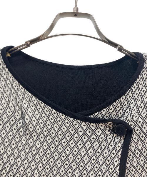 Lily Brown（リリーブラウン）Lily Brown (リリーブラウン) パターンニットセットアップ ブラック×ホワイト サイズ:ONE SIZEの古着・服飾アイテム