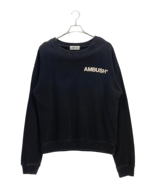 AMBUSH（アンブッシュ）AMBUSH (アンブッシュ) AMBUSH ロゴ クルーネック スウェット ブラック サイズ:3の古着・服飾アイテム