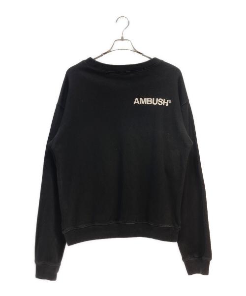 AMBUSH（アンブッシュ）AMBUSH (アンブッシュ) AMBUSH ロゴ クルーネック スウェット ブラック サイズ:3の古着・服飾アイテム