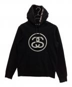 stussyステューシー）の古着「パーカー」｜ブラック