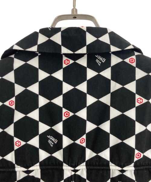JohnUNDERCOVER（ジョンアンダーカバー）JohnUNDERCOVER (ジョンアンダーカバー) JohnUNDERCOVER 半袖シャツ ホワイト×ブラック サイズ:4の古着・服飾アイテム