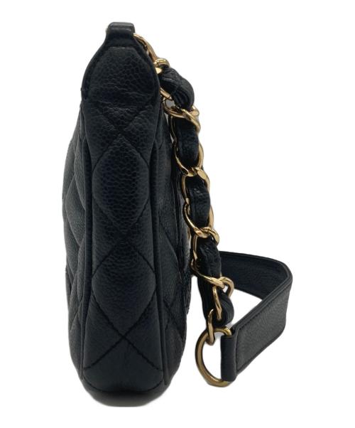 CHANEL（シャネル）CHANEL (シャネル) CHANEL マトラッセ チェーンショルダーバッグ ブラックの古着・服飾アイテム