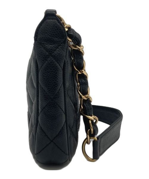 CHANEL（シャネル）CHANEL (シャネル) CHANEL マトラッセ チェーンショルダーバッグ ブラックの古着・服飾アイテム