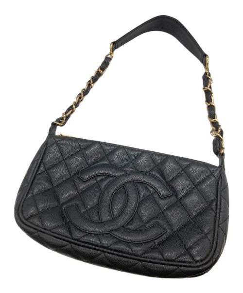 CHANEL（シャネル）CHANEL (シャネル) CHANEL マトラッセ チェーンショルダーバッグ ブラックの古着・服飾アイテム