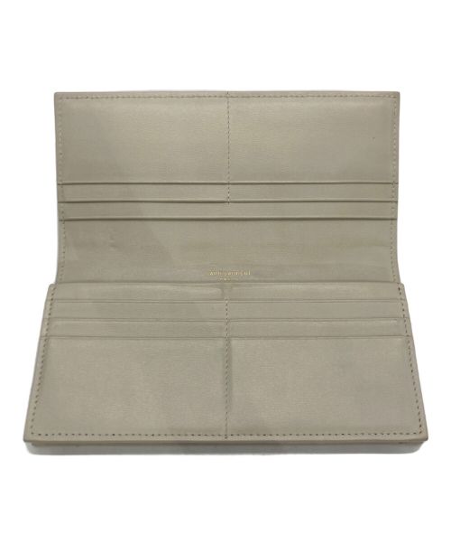 Saint Laurent Paris（サンローランパリ）Saint Laurent Paris (サンローランパリ) タイニーモノグラム コンチネンタルウォレット グレーの古着・服飾アイテム