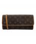 LOUIS VUITTON（ルイ ヴィトン）の古着「LOUIS VUITTON ポシェットツインGM」｜ブラウン
