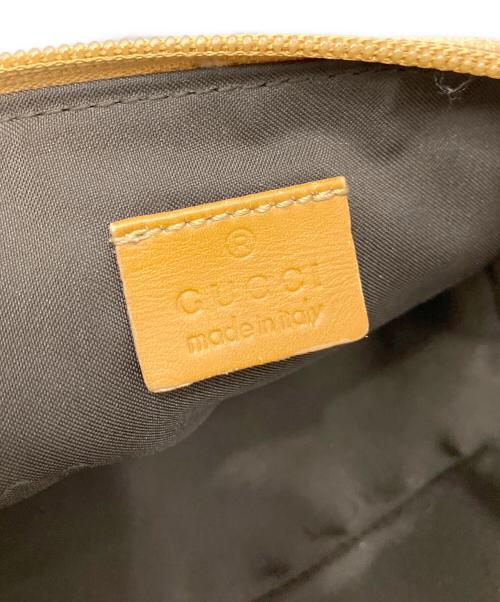 GUCCI（グッチ）GUCCI (グッチ) スウェードポーチ ブラウンの古着・服飾アイテム
