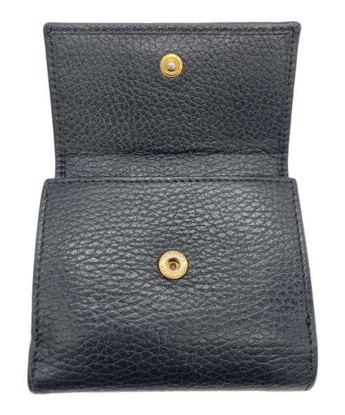 GUCCI（グッチ）GUCCI (グッチ) GUCCI GG 3つ折り財布 ブラックの古着・服飾アイテム