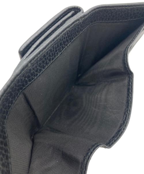 GUCCI（グッチ）GUCCI (グッチ) GUCCI GG 3つ折り財布 ブラックの古着・服飾アイテム