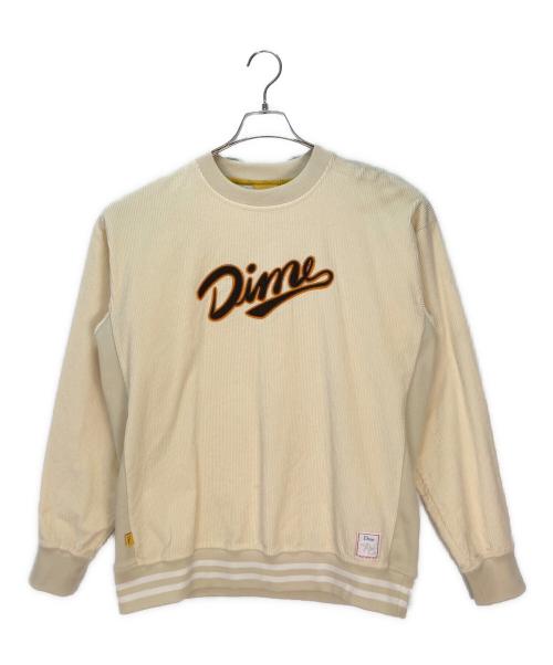Dime（ダイム）Dime (ダイム) スウェット アイボリー×オレンジ サイズ:Mの古着・服飾アイテム