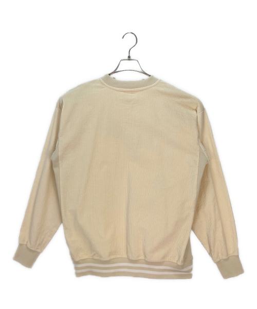 Dime（ダイム）Dime (ダイム) スウェット アイボリー×オレンジ サイズ:Mの古着・服飾アイテム