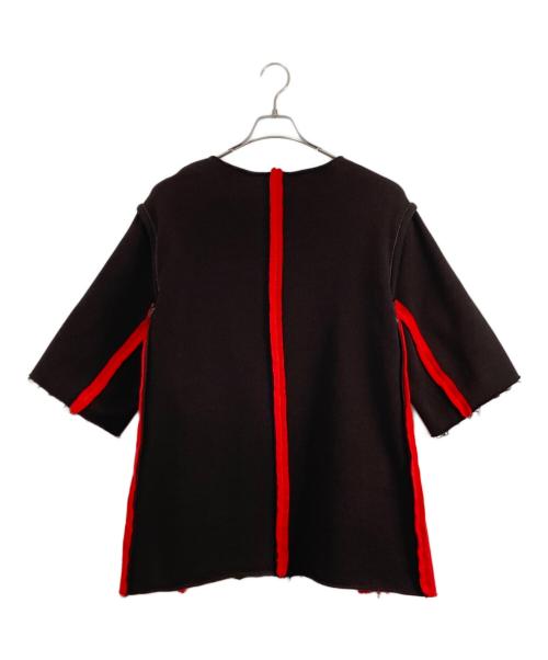 MARNI（マルニ）MARNI (マルニ) MARNI 七分袖 スウェット レッド×ブラウン サイズ:36の古着・服飾アイテム