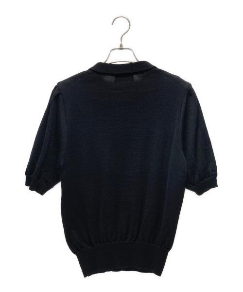 SINME（シンメ）SINME (シンメ) SINME ポロカラーニット ブラック サイズ:Mの古着・服飾アイテム