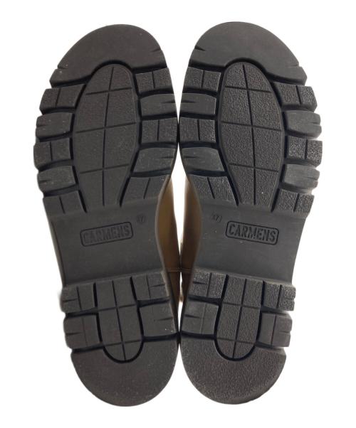 Carmens（カルメンズ）Carmens (カルメンズ) TOMORROW LAND (トゥモローランド) CARMENS×TOMORROWLAND サイドゴアラバーブーツ ベージュ×ブラウン サイズ:37の古着・服飾アイテム