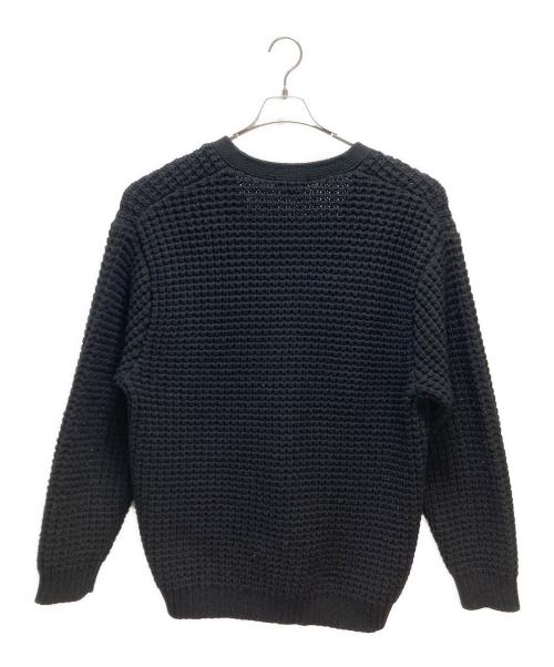 SUPREME（シュプリーム）Supreme (シュプリーム) Waffle Knit Cardigan ブラック サイズ:Lの古着・服飾アイテム