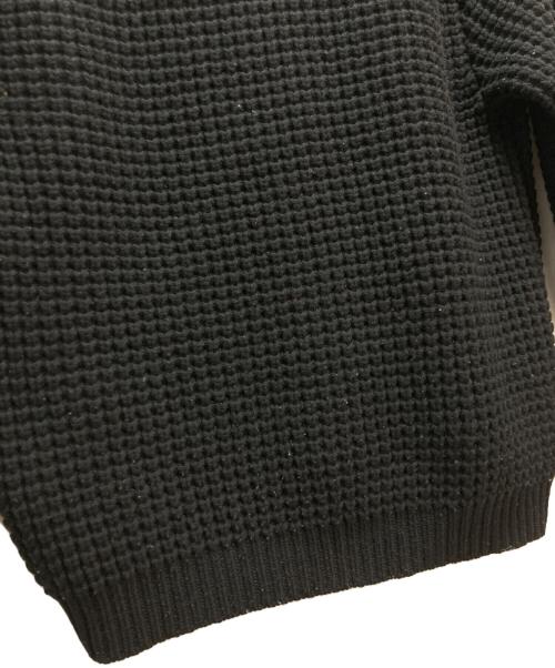 SUPREME（シュプリーム）Supreme (シュプリーム) Waffle Knit Cardigan ブラック サイズ:Lの古着・服飾アイテム