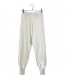 LE PHIL（ル フィル）の古着「ヴィスニットパンツ」｜ホワイト