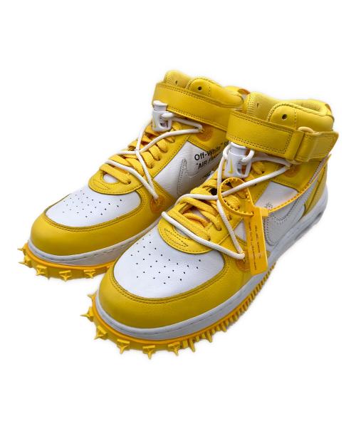 NIKE（ナイキ）NIKE (ナイキ) OFFWHITE (オフホワイト) NIKE AIR FORCE 1 MID SP LTHR イエロー×ホワイト サイズ:US 11.5 未使用品の古着・服飾アイテム