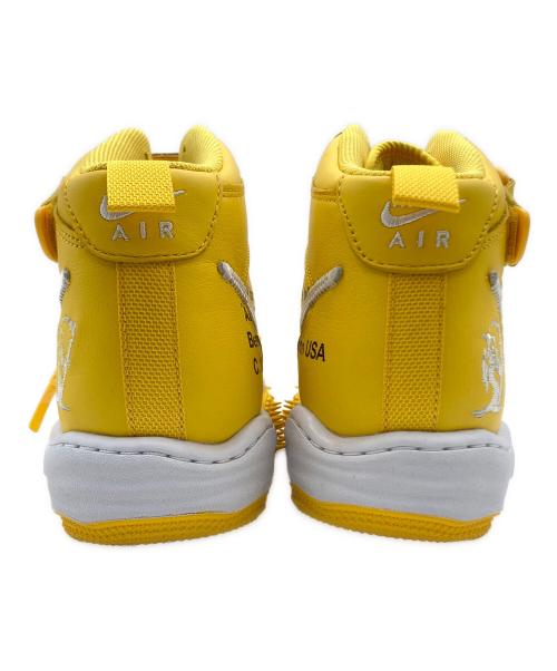 NIKE（ナイキ）NIKE (ナイキ) OFFWHITE (オフホワイト) NIKE AIR FORCE 1 MID SP LTHR イエロー×ホワイト サイズ:US 11.5 未使用品の古着・服飾アイテム
