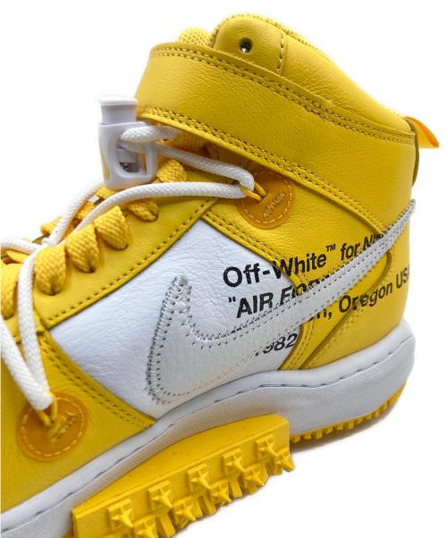 NIKE（ナイキ）NIKE (ナイキ) OFFWHITE (オフホワイト) NIKE AIR FORCE 1 MID SP LTHR イエロー×ホワイト サイズ:US 11.5 未使用品の古着・服飾アイテム