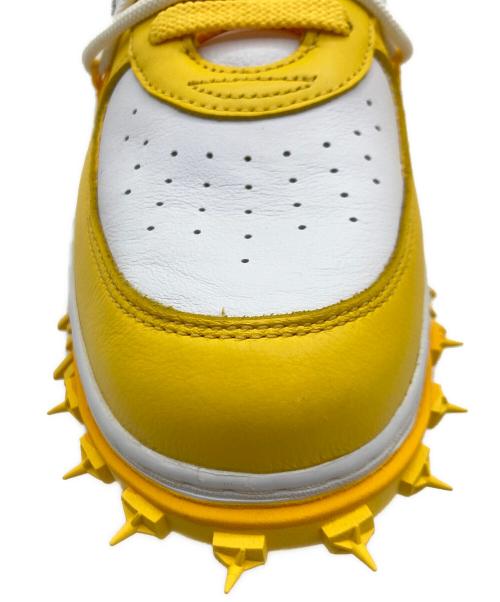 NIKE（ナイキ）NIKE (ナイキ) OFFWHITE (オフホワイト) NIKE AIR FORCE 1 MID SP LTHR イエロー×ホワイト サイズ:US 11.5 未使用品の古着・服飾アイテム