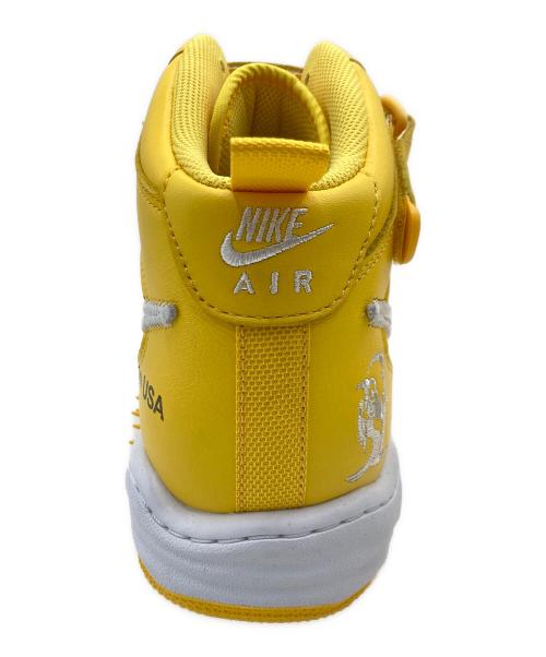 NIKE（ナイキ）NIKE (ナイキ) OFFWHITE (オフホワイト) NIKE AIR FORCE 1 MID SP LTHR イエロー×ホワイト サイズ:US 11.5 未使用品の古着・服飾アイテム