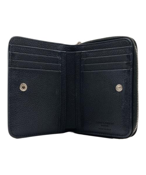 Saint Laurent Paris（サンローランパリ）Saint Laurent Paris (サンローランパリ) Saint Laurent Paris 2つ折り財布 ブラックの古着・服飾アイテム