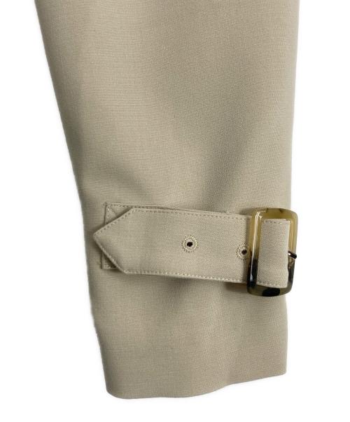 Fano Studios（ファノ ストゥディオズ）Fano Studios (ファノ ストゥディオズ) コーデュロイカラー ミドルトレンチコート ベージュ×ブラウン サイズ:Sの古着・服飾アイテム