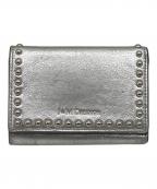 J&M DAVIDSONジェイ＆エム デヴィッドソン）の古着「J&M DAVIDSON スタッズ メタル ウォレット」｜シルバー