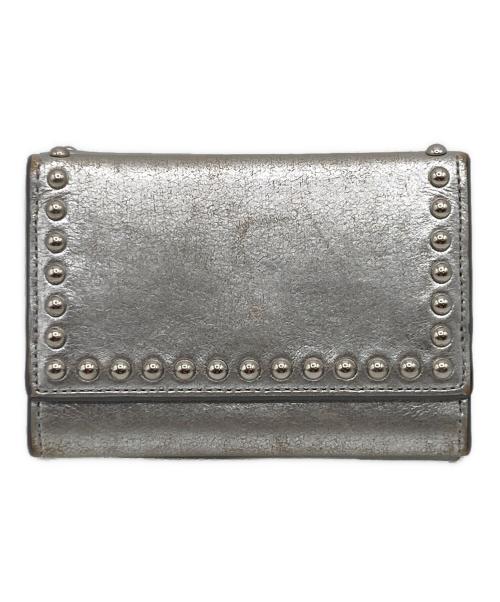 J&M DAVIDSON（ジェイ＆エム デヴィッドソン）J&M DAVIDSON (ジェイ＆エム デヴィッドソン) J&M DAVIDSON スタッズ メタル ウォレット シルバーの古着・服飾アイテム