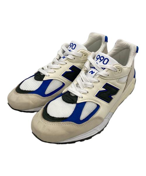 NEW BALANCE（ニューバランス）NEW BALANCE (ニューバランス) NEW BALANCE M990WB2 ブルー×ベージュ サイズ:US 10の古着・服飾アイテム