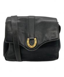 GUCCI（グッチ）の古着「GUCCI ホースシュー ショルダーバッグ」｜ブラック