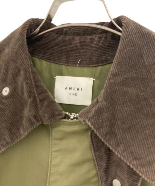 Ameri（アメリ）AMERI (アメリ) CORDUROY COLLAR MILITARY COAT オリーブ サイズ:FREEの古着・服飾アイテム