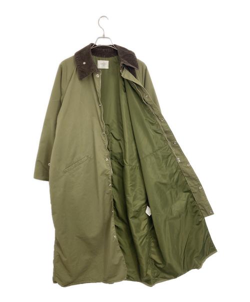 Ameri（アメリ）AMERI (アメリ) CORDUROY COLLAR MILITARY COAT オリーブ サイズ:FREEの古着・服飾アイテム