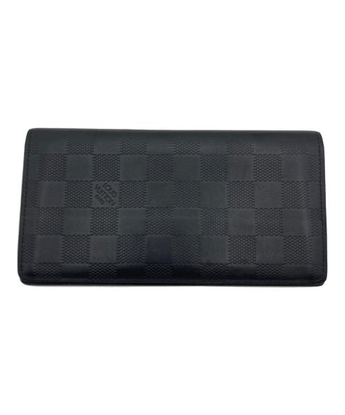 LOUIS VUITTON（ルイ ヴィトン）LOUIS VUITTON (ルイ ヴィトン) ダミエアンフィニ　ポルトフォイユブラザ ブラックの古着・服飾アイテム